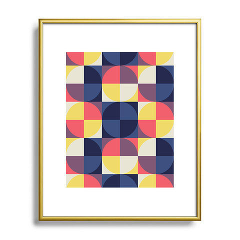 Fimbis Quarters Quilt Metal Framed Art Print