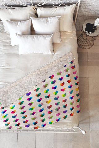 Fimbis Rainboheart Fleece Throw Blanket