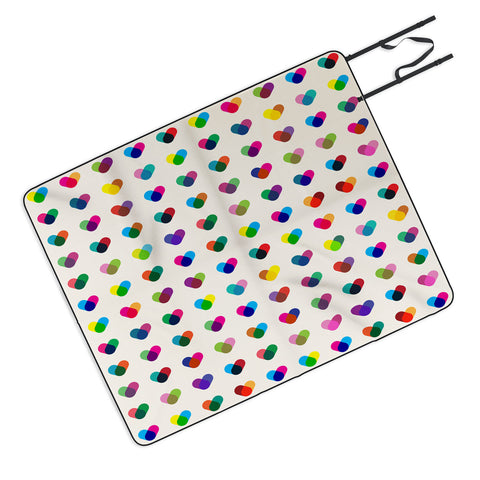 Fimbis Rainboheart Picnic Blanket