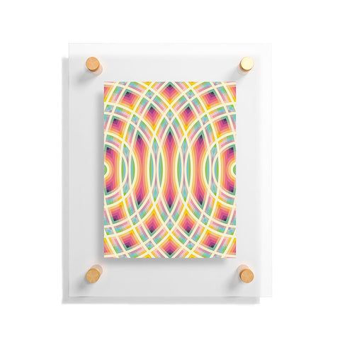 Fimbis Retro Circles Floating Acrylic Print