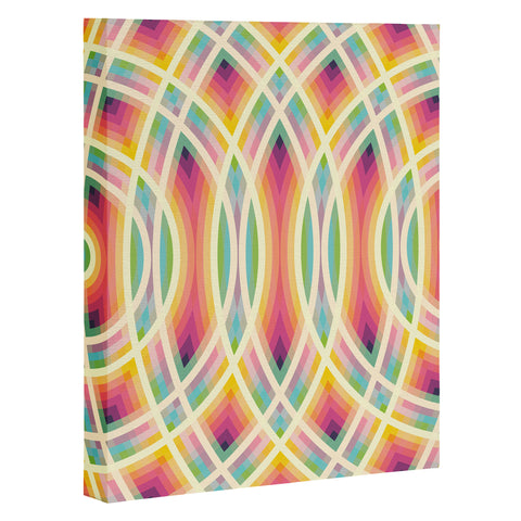 Fimbis Retro Circles Art Canvas