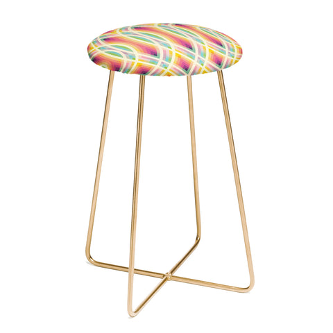 Fimbis Retro Circles Counter Stool
