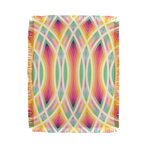 Fimbis Retro Circles Throw Blanket