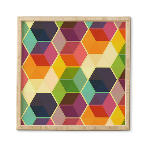 Fimbis Retro Hexagonzo Framed Wall Art