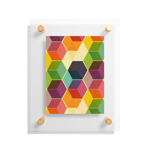 Fimbis Retro Hexagonzo Floating Acrylic Print