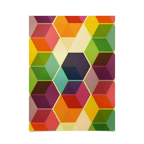 Fimbis Retro Hexagonzo Poster