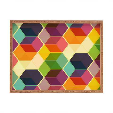 Fimbis Retro Hexagonzo Rectangular Tray