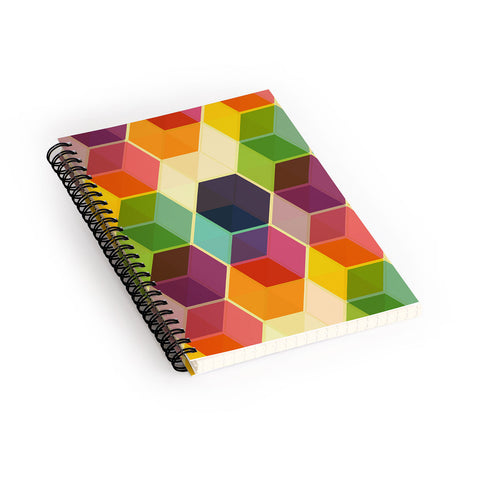 Fimbis Retro Hexagonzo Spiral Notebook