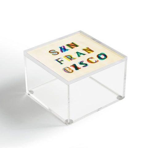 Fimbis San Francisco Typography Acrylic Box