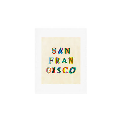 Fimbis San Francisco Typography Art Print