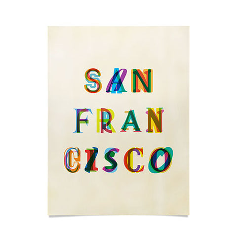 Fimbis San Francisco Typography Poster