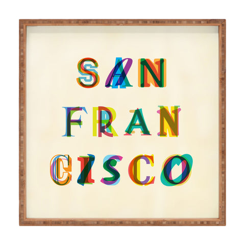 Fimbis San Francisco Typography Square Tray