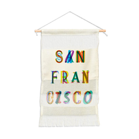 Fimbis San Francisco Typography Wall Hanging Portrait