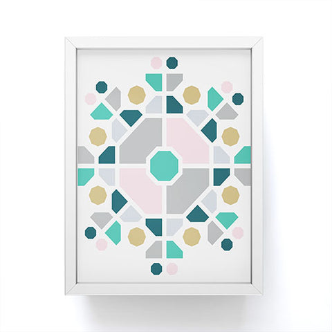 Fimbis Scandi Octagon Framed Mini Art Print