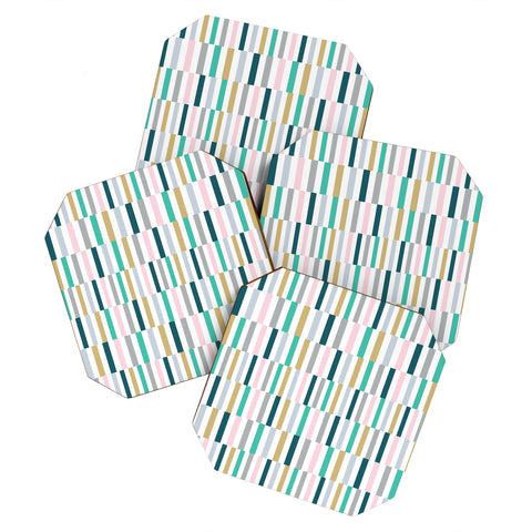 Fimbis Scandi Stripes Coaster Set