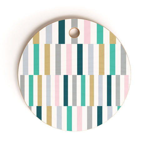 Fimbis Scandi Stripes Cutting Board Round