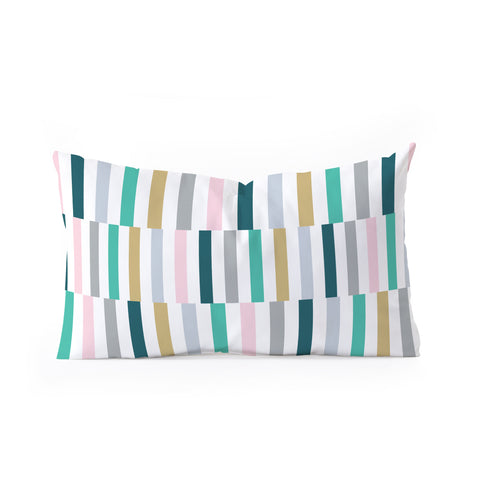 Fimbis Scandi Stripes Oblong Throw Pillow