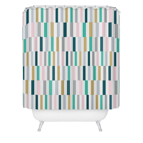 Fimbis Scandi Stripes Shower Curtain
