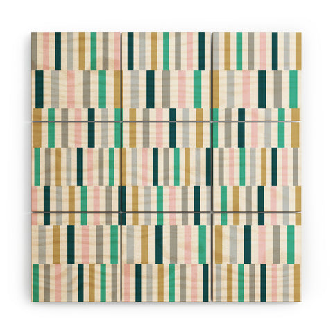 Fimbis Scandi Stripes Wood Wall Mural