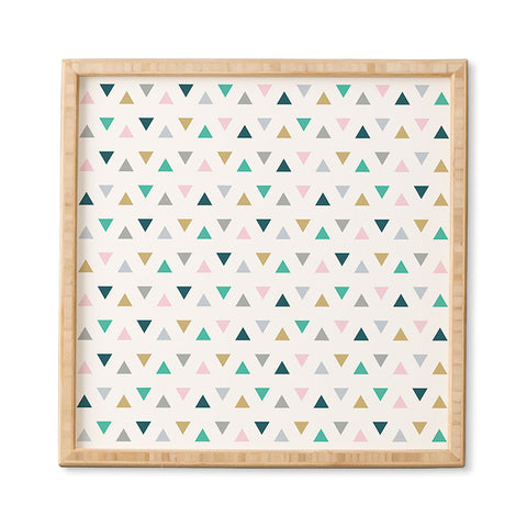 Fimbis Scandi Triangles Framed Wall Art