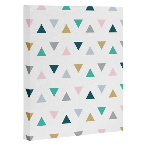 Fimbis Scandi Triangles Art Canvas