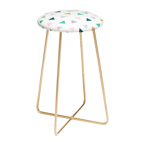 Fimbis Scandi Triangles Counter Stool