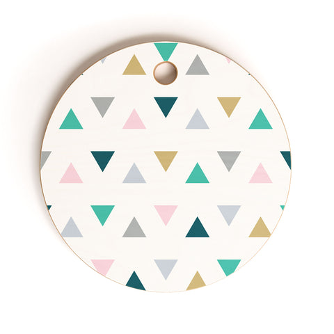 Fimbis Scandi Triangles Cutting Board Round