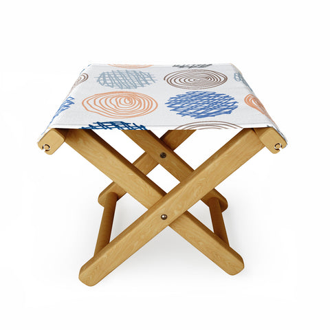 Fimbis Scribble Circles 1 Folding Stool