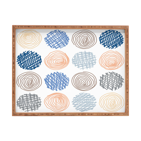 Fimbis Scribble Circles 1 Rectangular Tray