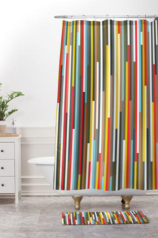 Fimbis Ses Shower Curtain And Mat