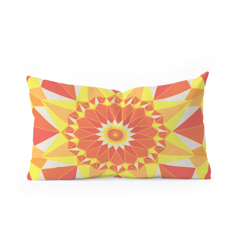 Fimbis Simetree Sun Oblong Throw Pillow