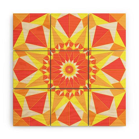 Fimbis Simetree Sun Wood Wall Mural