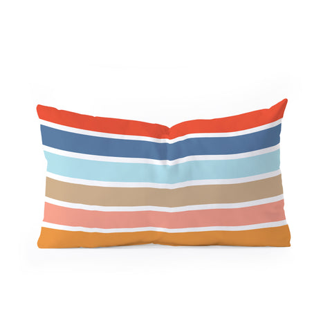 Fimbis Six Stripes Oblong Throw Pillow