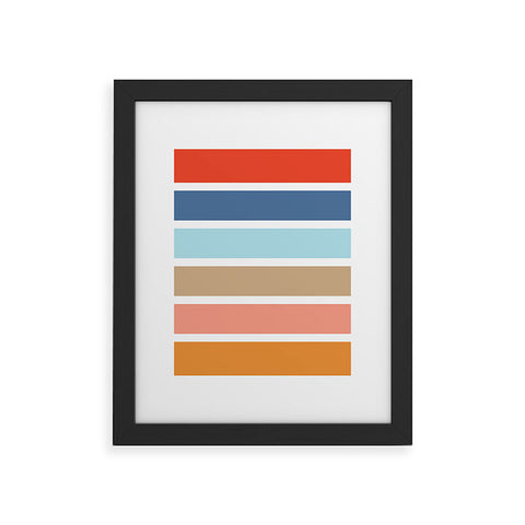 Fimbis Six Stripes Framed Art Print