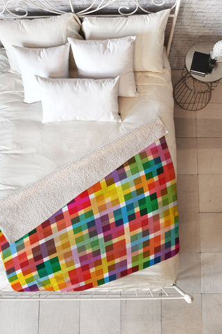 Fimbis Skware Fleece Throw Blanket