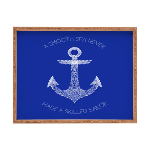 Fimbis Smooth Sea Rectangular Tray