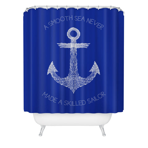 Fimbis Smooth Sea Shower Curtain