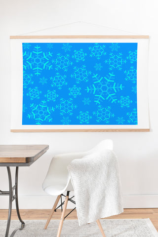 Fimbis Snowflakes Art Print And Hanger