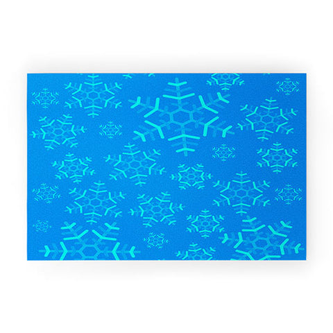 Fimbis Snowflakes Welcome Mat