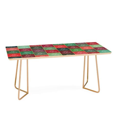 Fimbis Snowy Christmas Tree Pattern Coffee Table