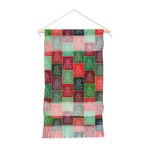 Fimbis Snowy Christmas Tree Pattern Wall Hanging Portrait