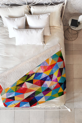 Fimbis Space Shapes Fleece Throw Blanket