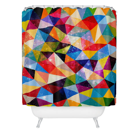 Fimbis Space Shapes Shower Curtain
