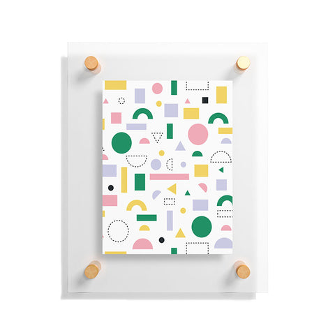 Fimbis Spring Geometric Shapes Floating Acrylic Print