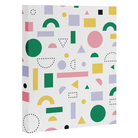 Fimbis Spring Geometric Shapes Art Canvas