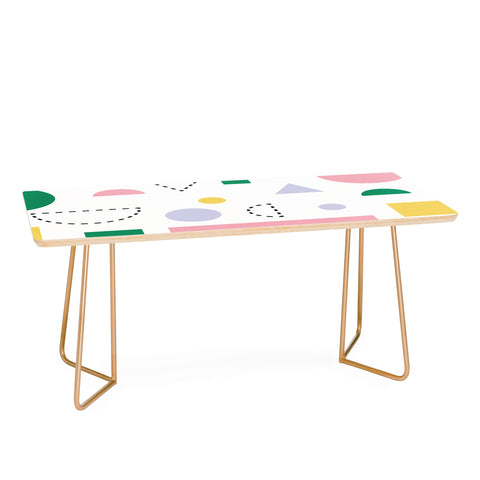 Fimbis Spring Geometric Shapes Coffee Table