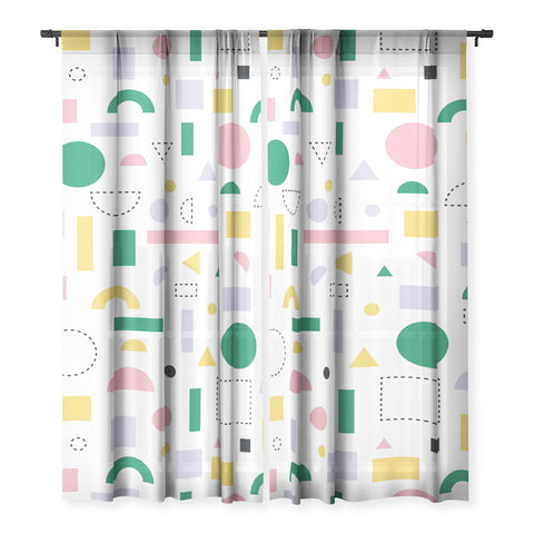 Fimbis Spring Geometric Shapes Sheer Non Repeat