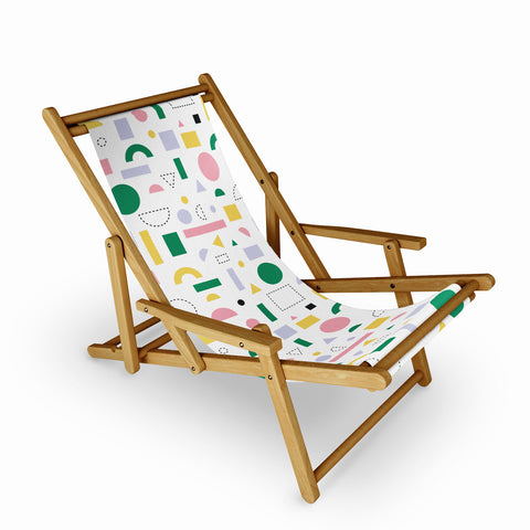 Fimbis Spring Geometric Shapes Sling Chair
