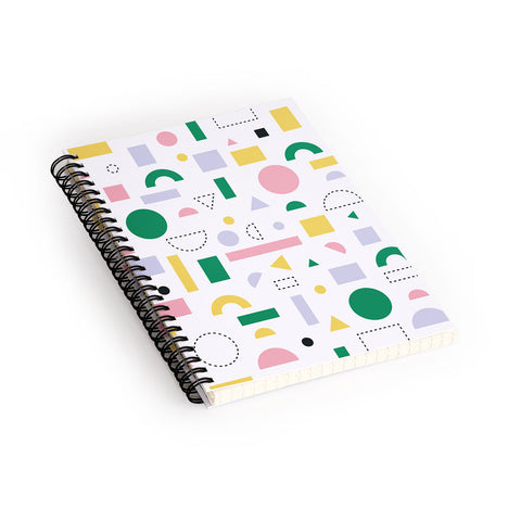 Fimbis Spring Geometric Shapes Spiral Notebook