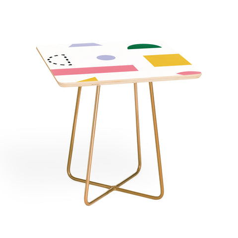 Fimbis Spring Geometric Shapes Side Table